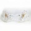AJ 5 lace lock clear/gold